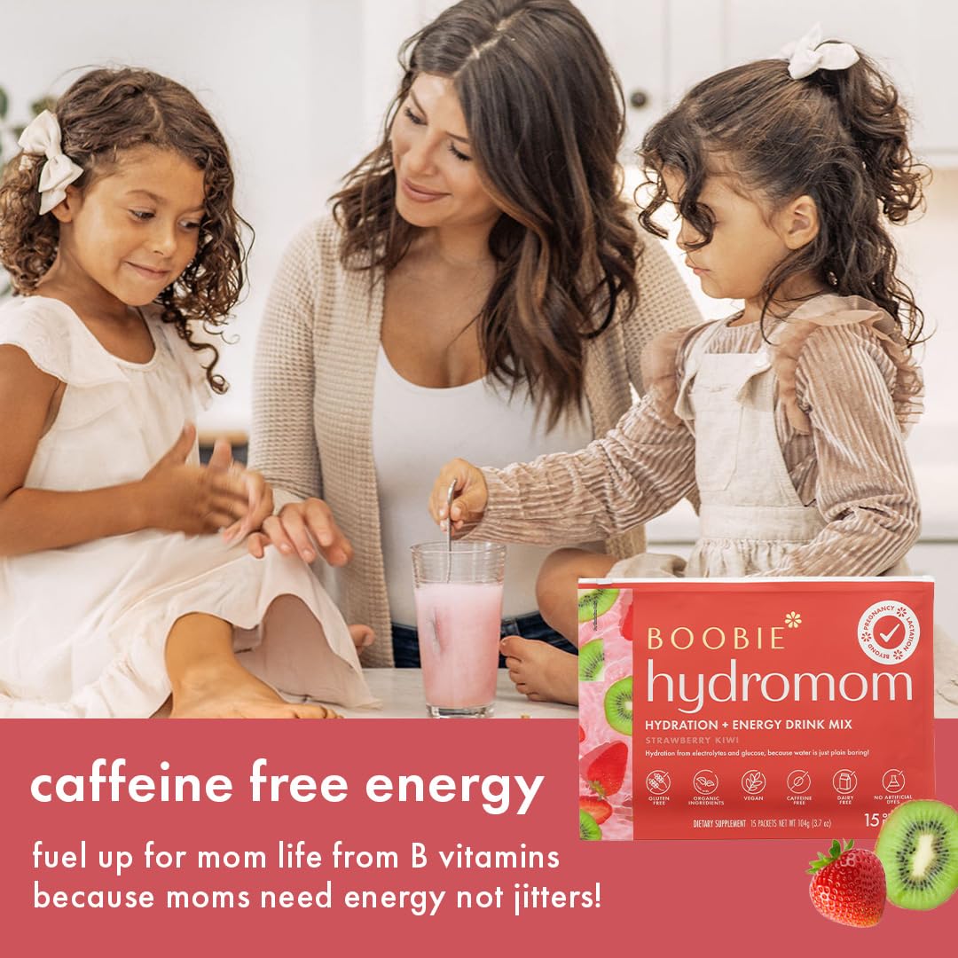 Boobie Hydromom bebida preparada en vaso para rápida rehidratación