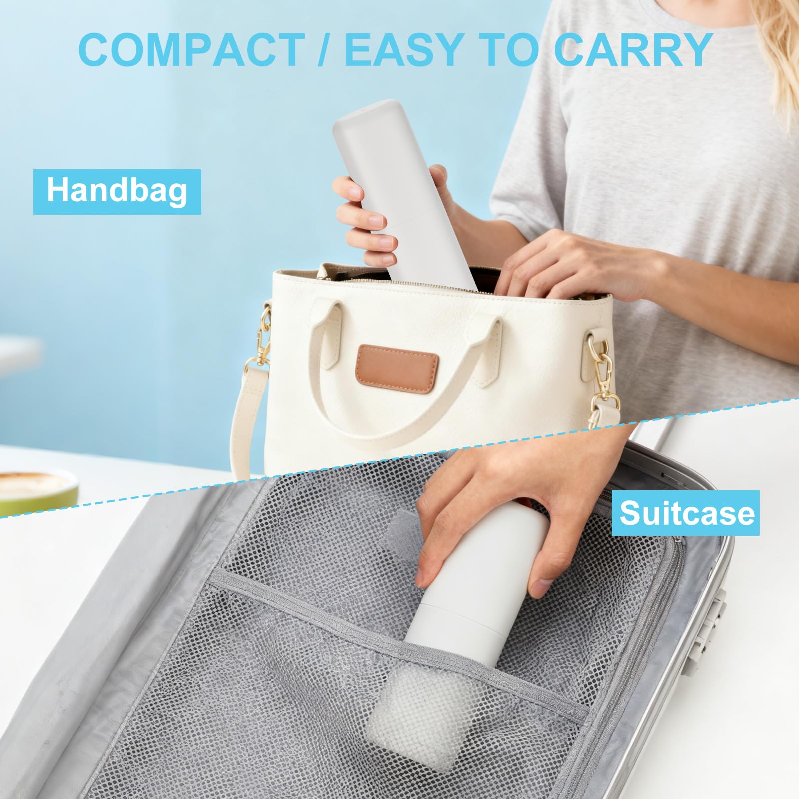 Boochcom estuche en una mochila, práctico para viajes y campamento