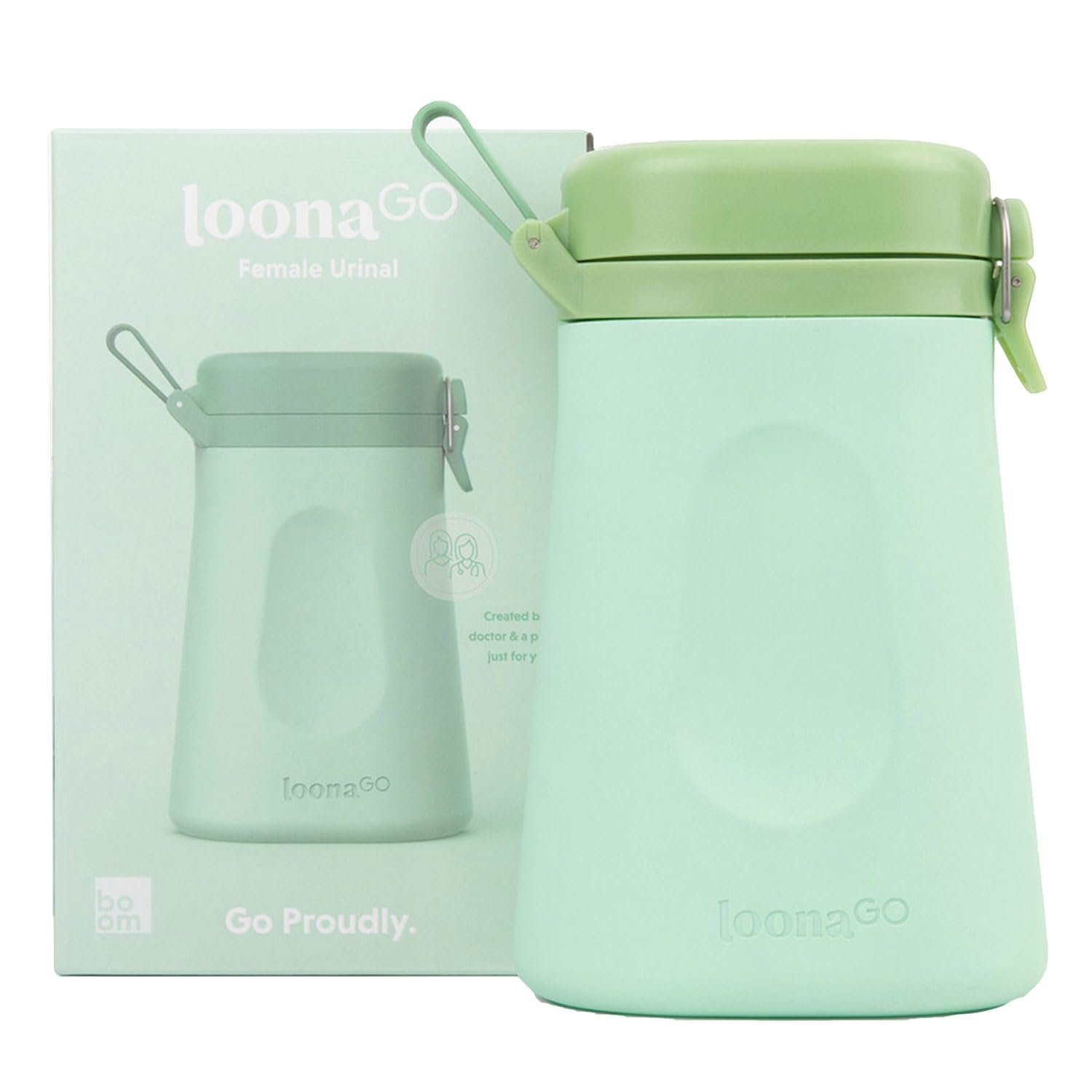 Boom Home Medical LoonaGo vista frontal compacto y discreto para viaje