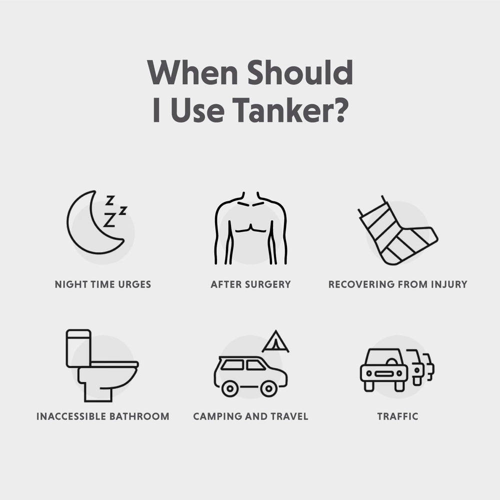 Boom Home Medical Tanker paquete con etiqueta que indica elegibilidad HSA FSA