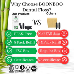 BOONBOO bobina instalada en dispenser de vidrio, ahorro de plástico