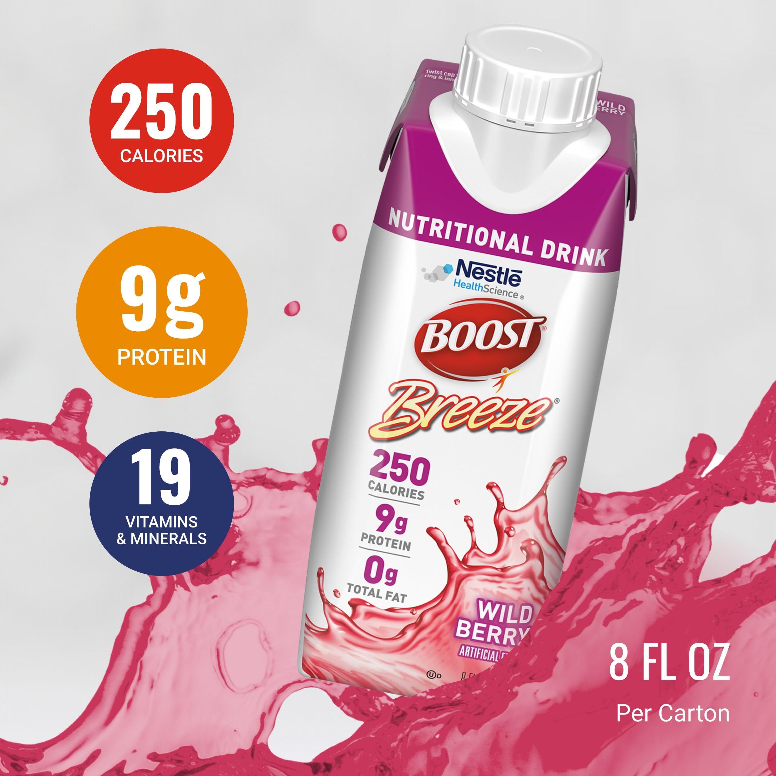 BOOST Breeze en mano de adulto demostrando tamaño portátil y conveniencia energética