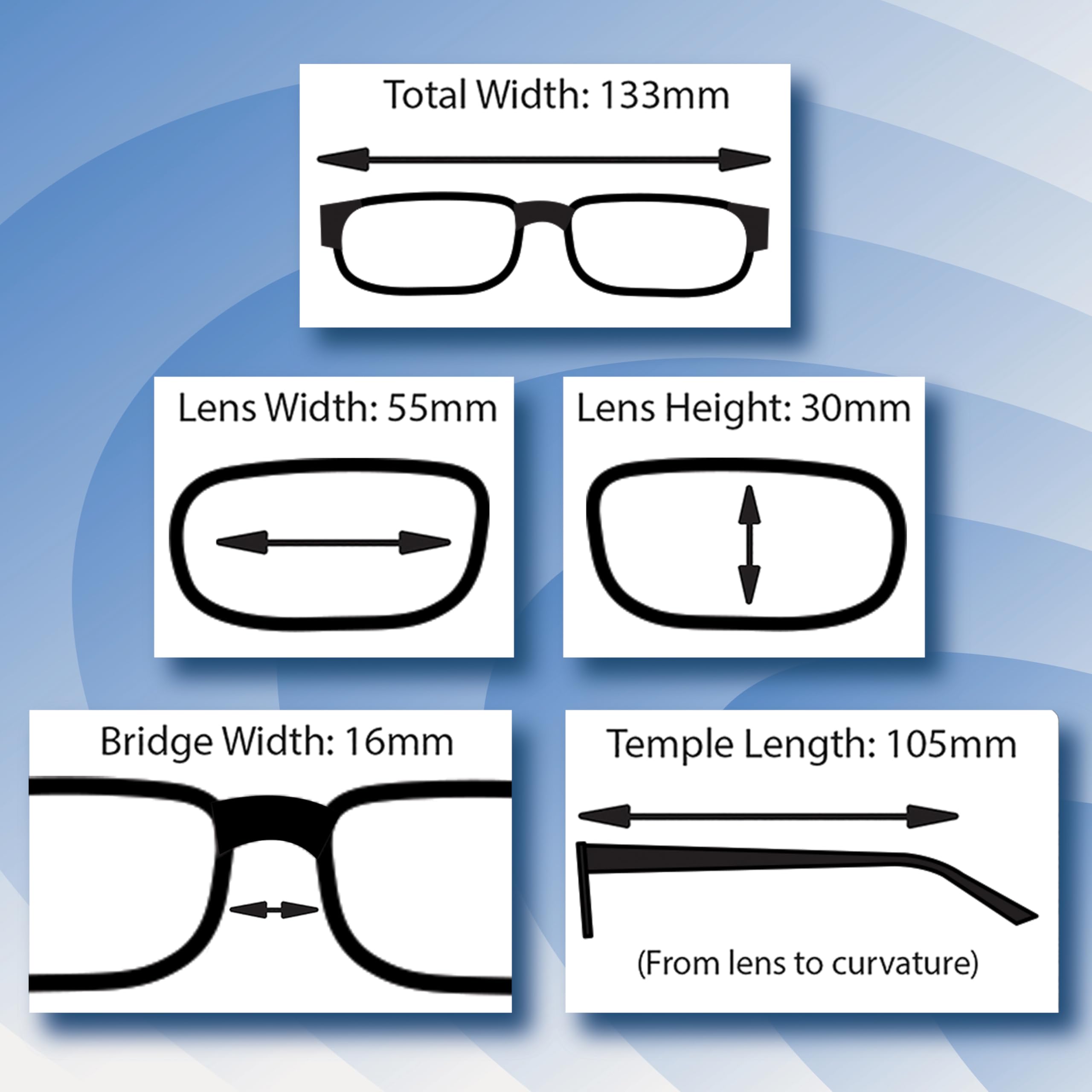 Boost Eyewear bisagras de muelle, ajuste cómodo y flexible