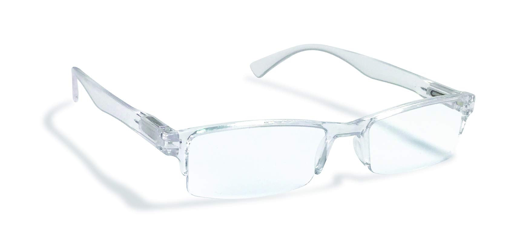 Boost Eyewear comparación de tamaño junto a moneda para visualizar escala y portabilidad