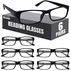 Boost Eyewear vista frontal montura negra, estilo clásico y versátil