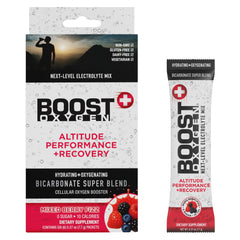 Boost Oxygen empaque frontal mostrando el diseño y beneficio de hidratación