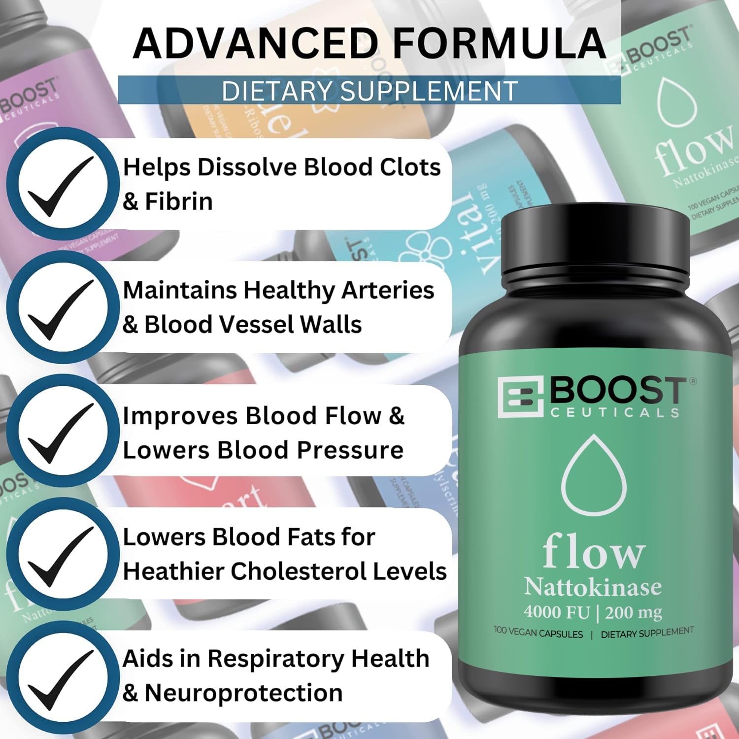 BoostCeuticals cápsula de 200 mg en mano para dosificación fácil diaria