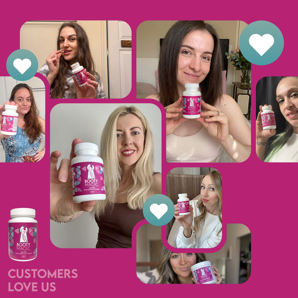 Booty Magic frasco en ambiente doméstico que inspira rutina diaria
