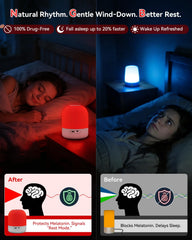 BoRccdit lámpara en uso para lectura nocturna con luz envolvente y regulable