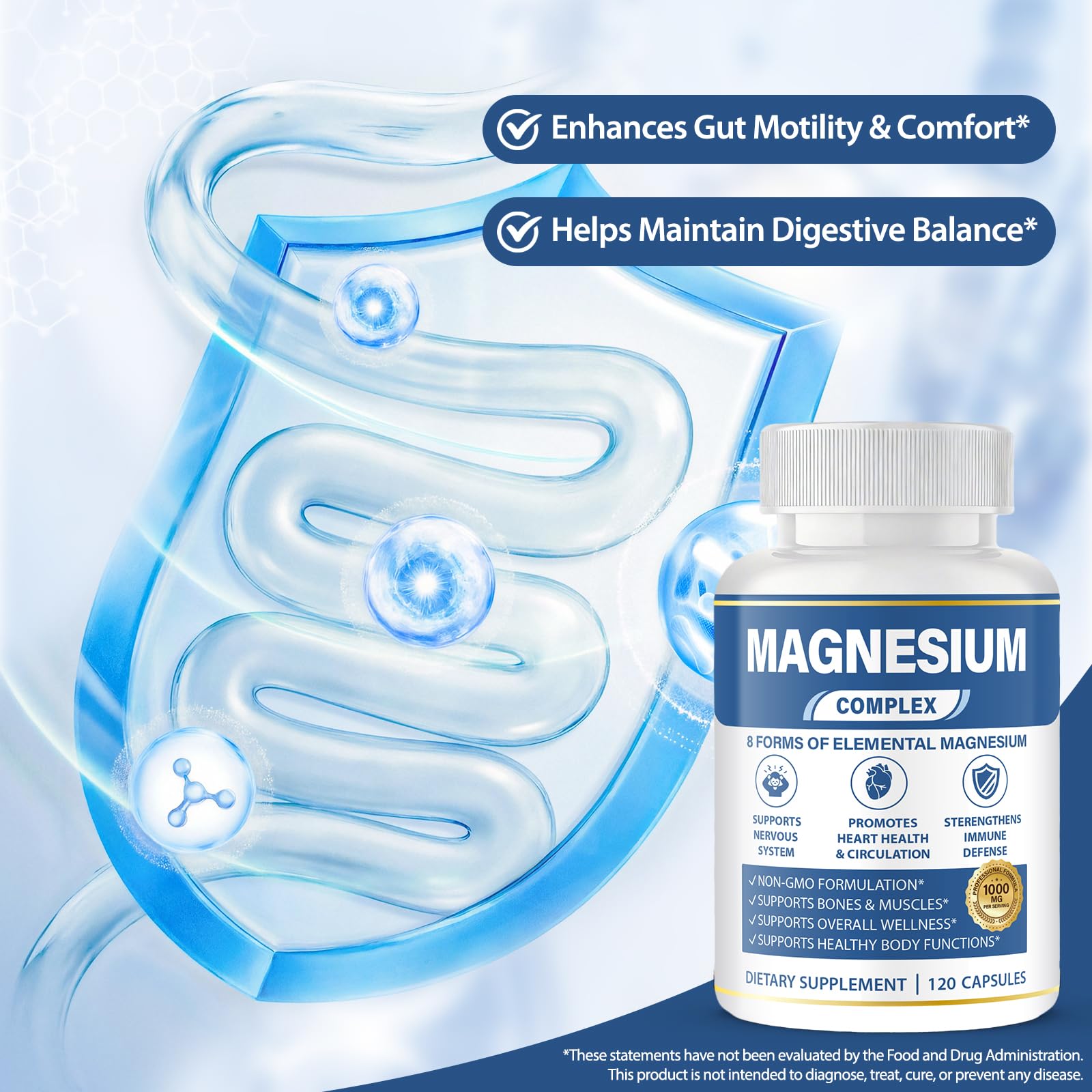 BOSNETHUINH etiqueta con lista de formas de magnesio y beneficios visibles