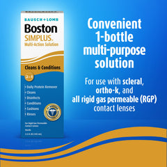 Boston SIMPLUS gota de solución destacando textura suave y humectación