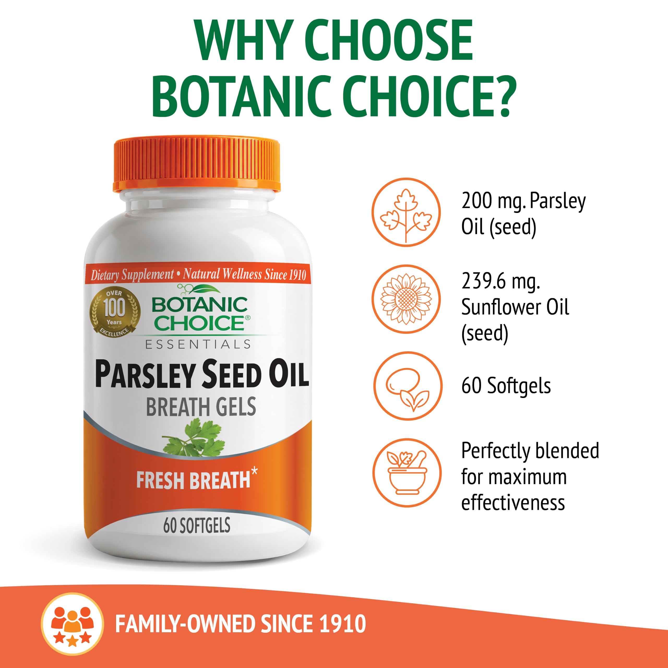 Botanic Choice frasco junto a ajo y cebolla, neutraliza olores alimentarios