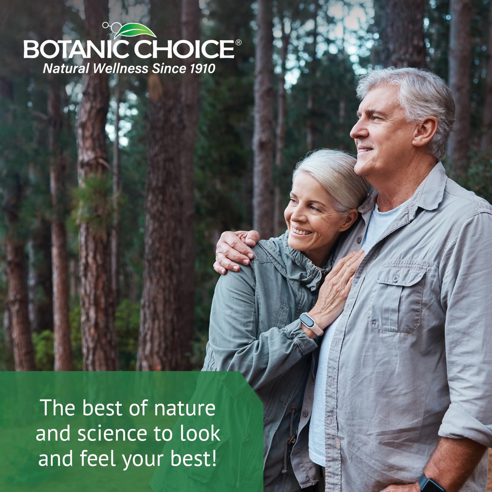 Botanic Choice producto añadido en un vaso de agua demostrando uso fácil y rápido