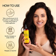 Botanic Hearth envase abierto vertiendo aceite para tratamiento