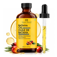 Botanic Hearth Batana Oil envase frontal mostrando presentación compacta y beneficios