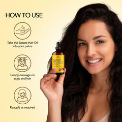 Botanic Hearth Batana Oil puntas antes y después mostrando menos frizz
