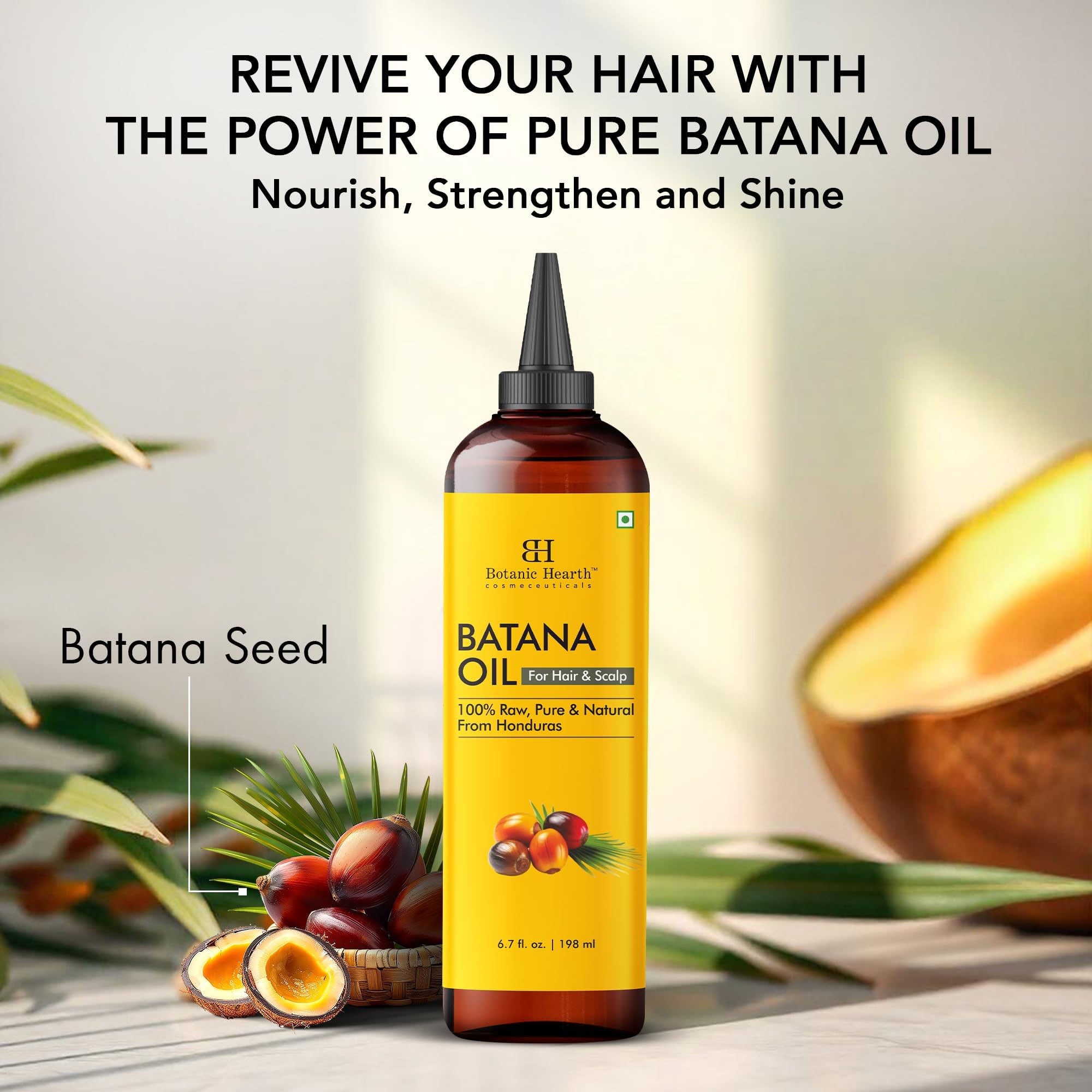 Botanic Hearth comparación de tamaño 198 ml práctico y duradero