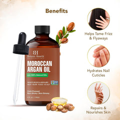 Botanic Hearth etiqueta con ingredientes y beneficios visibles