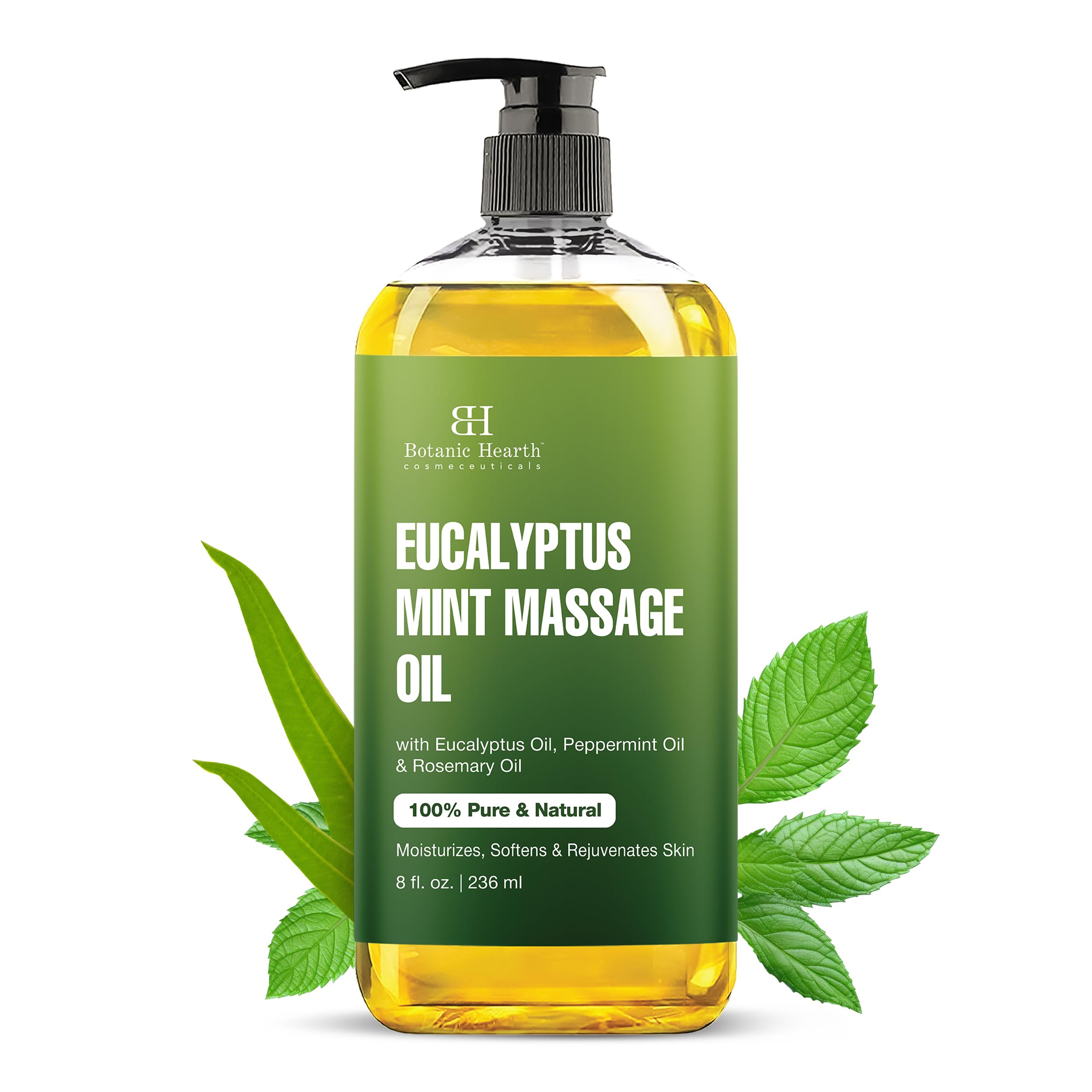 Botanic Hearth envase frontal mostrando volumen y uso fácil