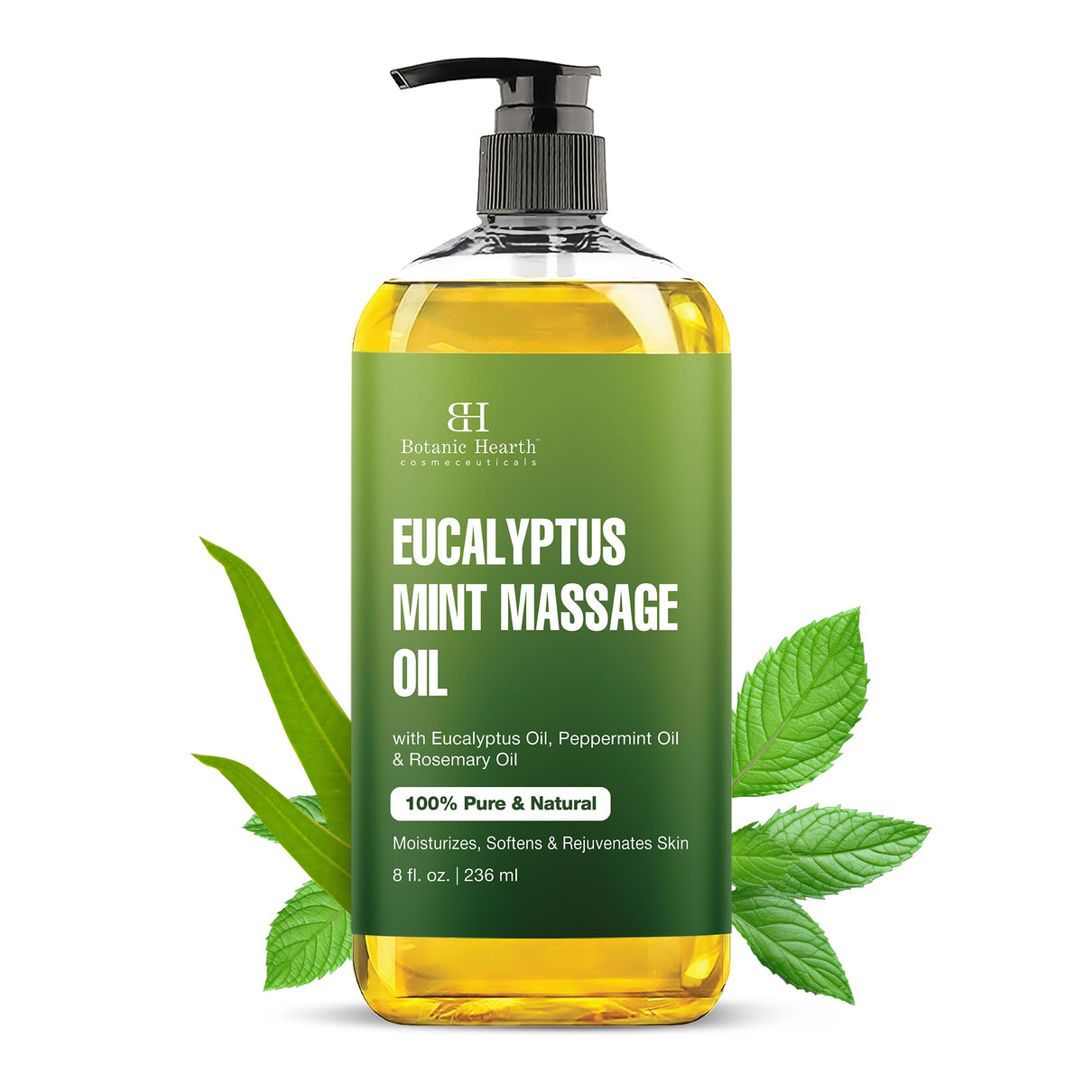 Botanic Hearth envase frontal mostrando volumen y uso fácil