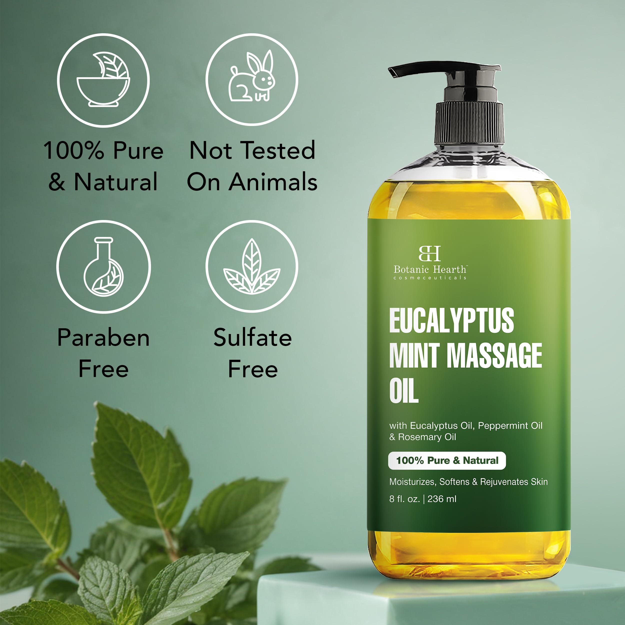 Botanic Hearth ingredientes cerca para destacar pureza y calidad