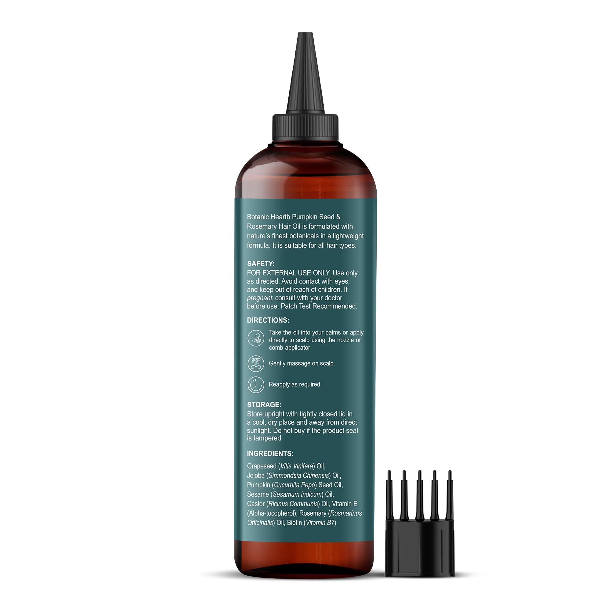 Botanic Hearth momento de rutina nocturna aceite aplicado antes de dormir para tratamiento