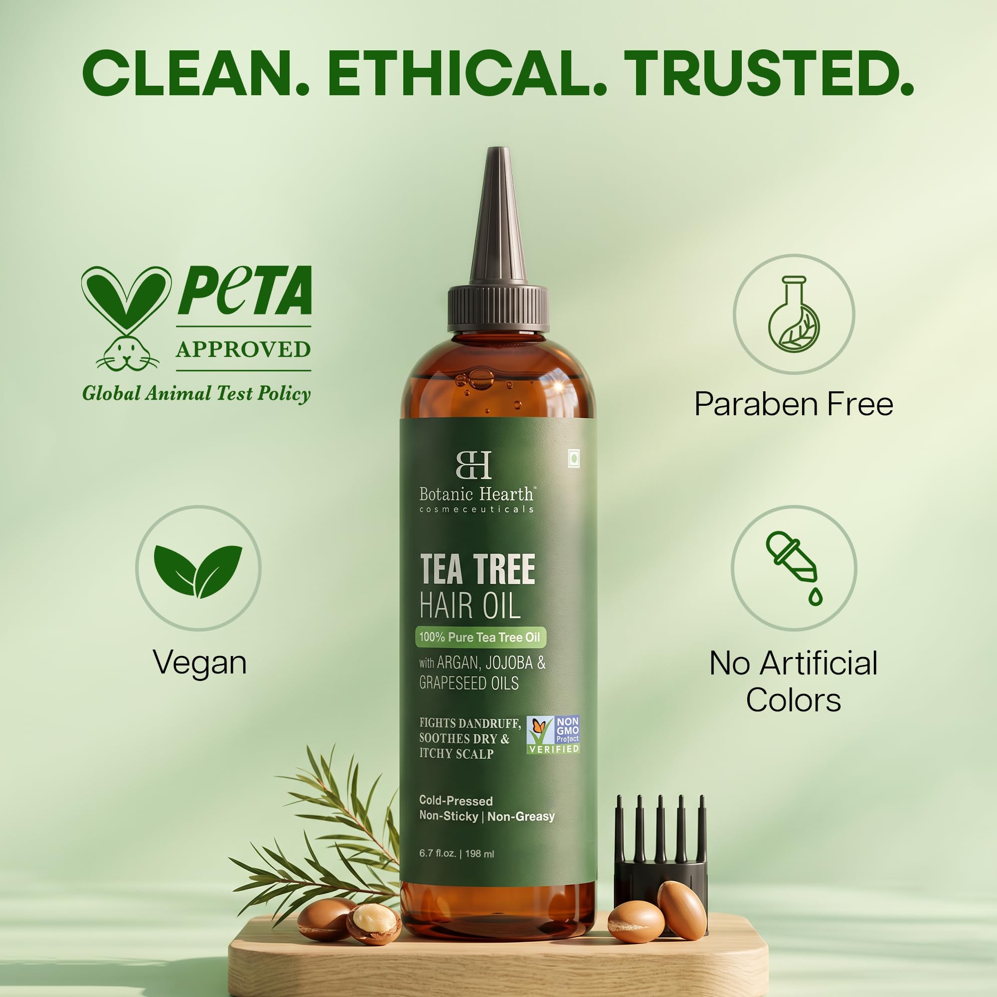 Botanic Hearth producto integrado en rutina de baño diaria