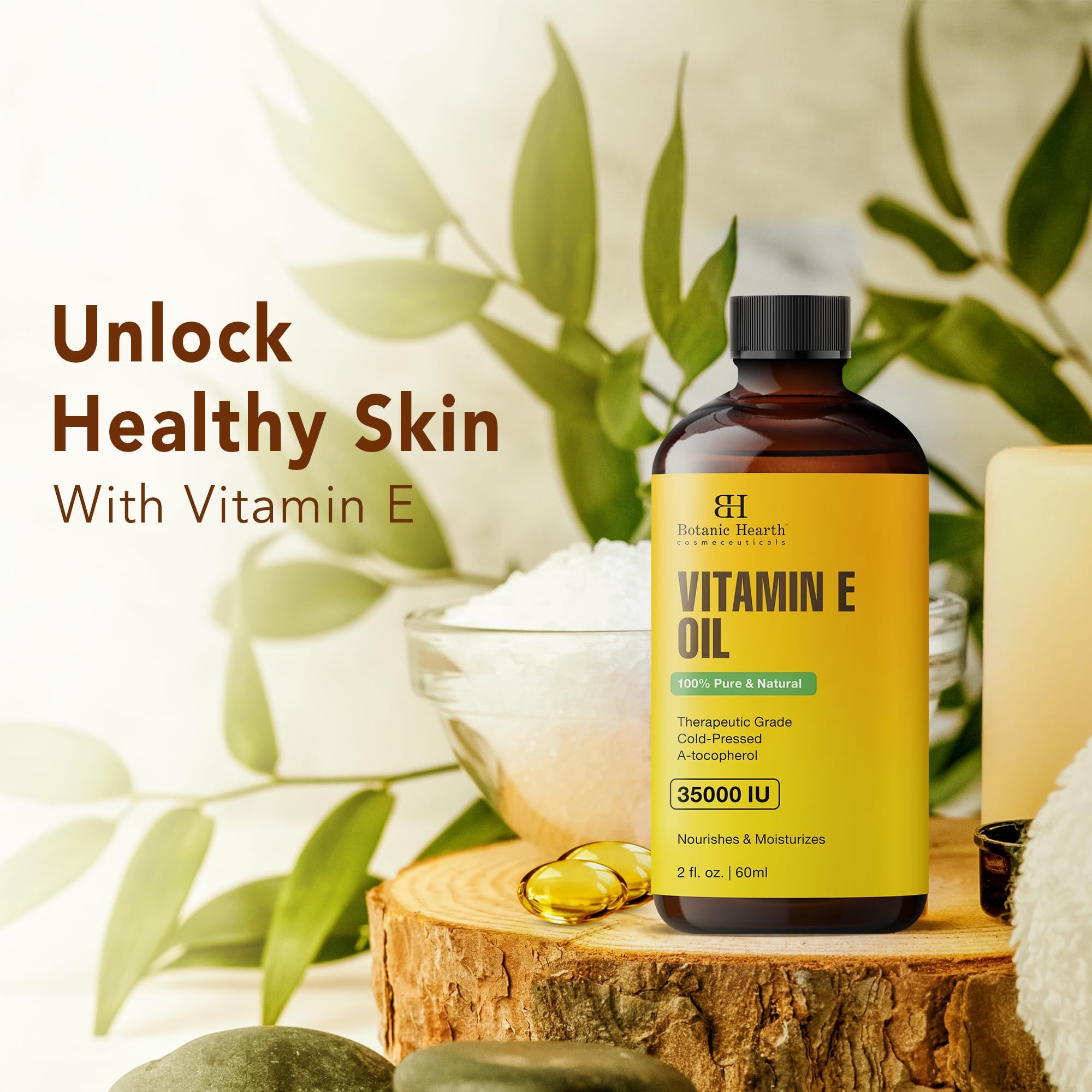 Botanic Hearth aplicando aceite en rostro para nutrición y suavidad