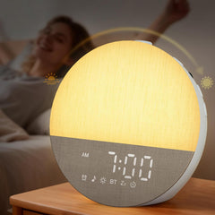BOTDOYS vista frontal del despertador mostrando luz y diseño — comodidad visual