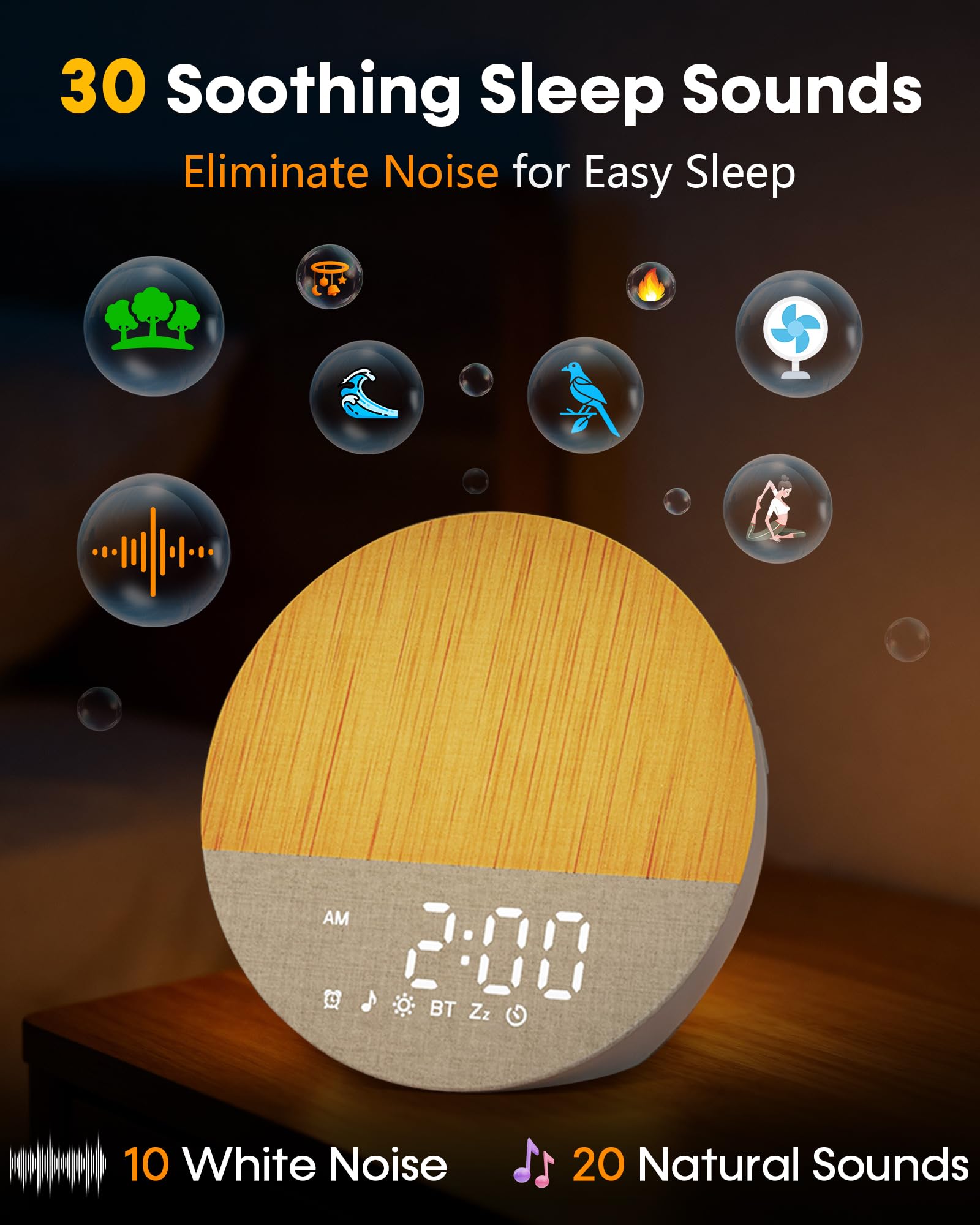 BOTDOYS pantalla LED atenuada ideal para dormir sin luces molestas
