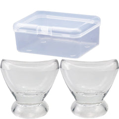 Boyizupha copa frontal mostrando forma y sellado para enjuagar ojos con seguridad