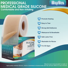 Boysea textura de la película de silicona en primer plano, suave y transpirable