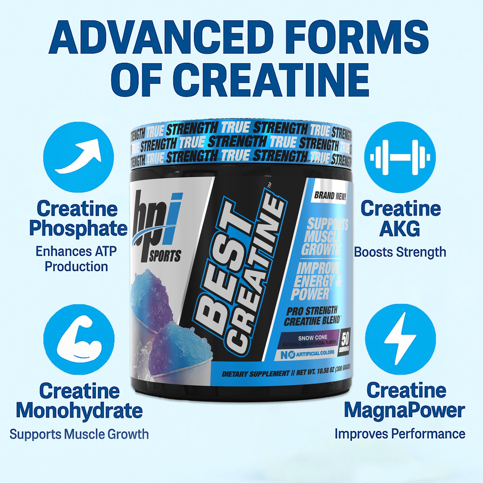 BPI Sports Best Creatine cucharada mostrando dosis práctica y cómoda