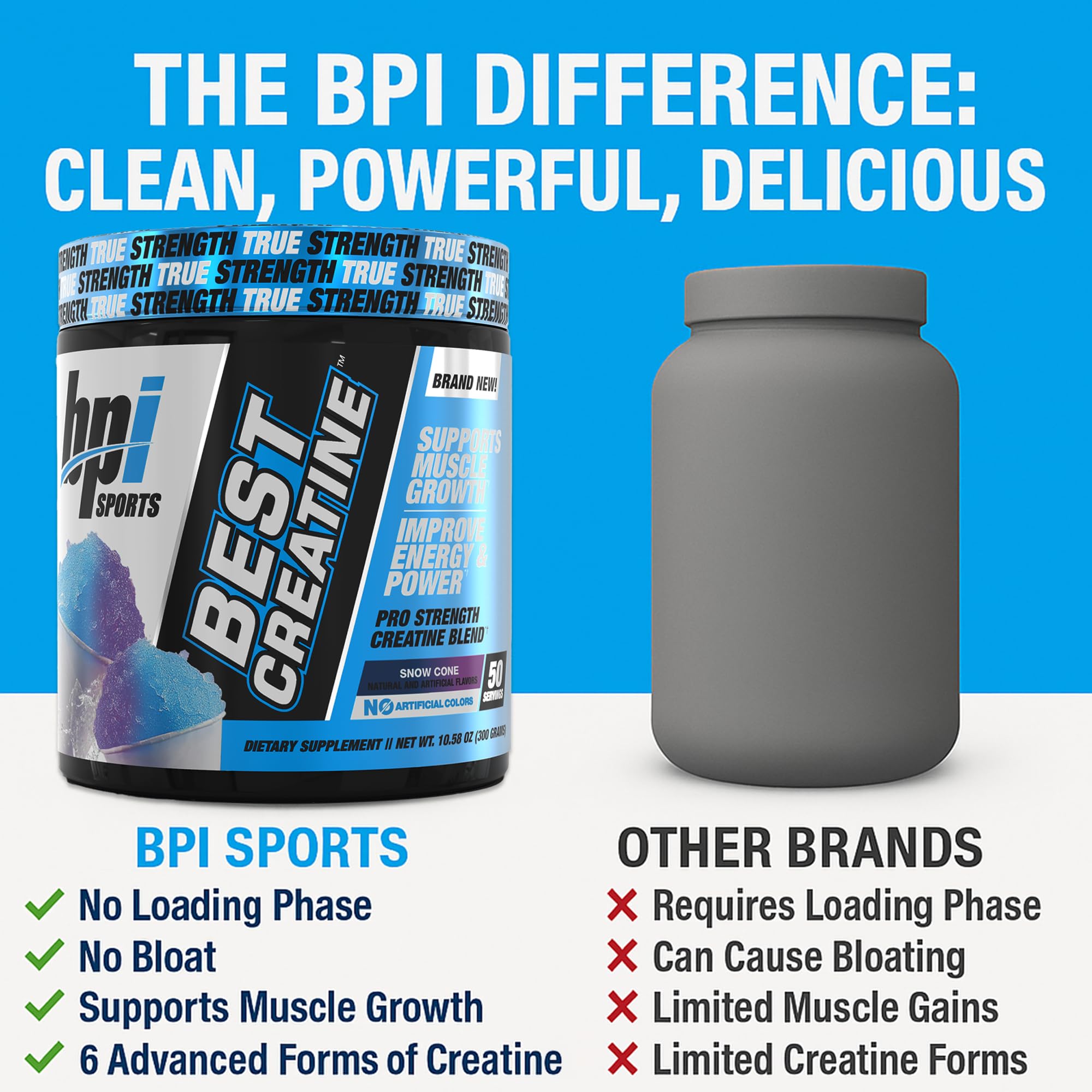 BPI Sports Best Creatine bebida mezclada ofreciendo sabor y adherencia