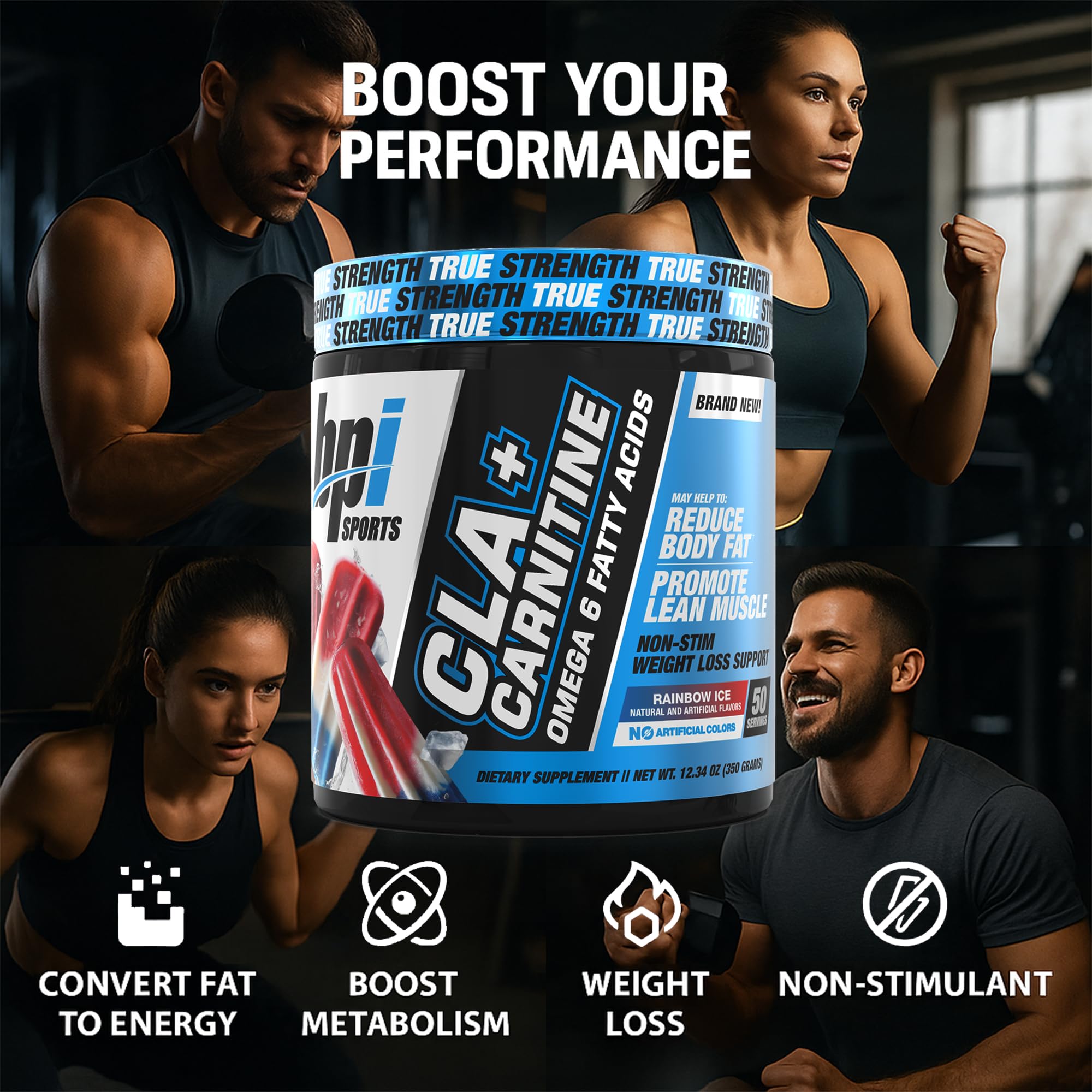 BPI Sports polvo detalle de textura, mezcla homogénea y fácil disolución