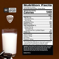 BARE PERFORMANCE NUTRITION detalle de textura del polvo mostrando fineza y fácil mezcla