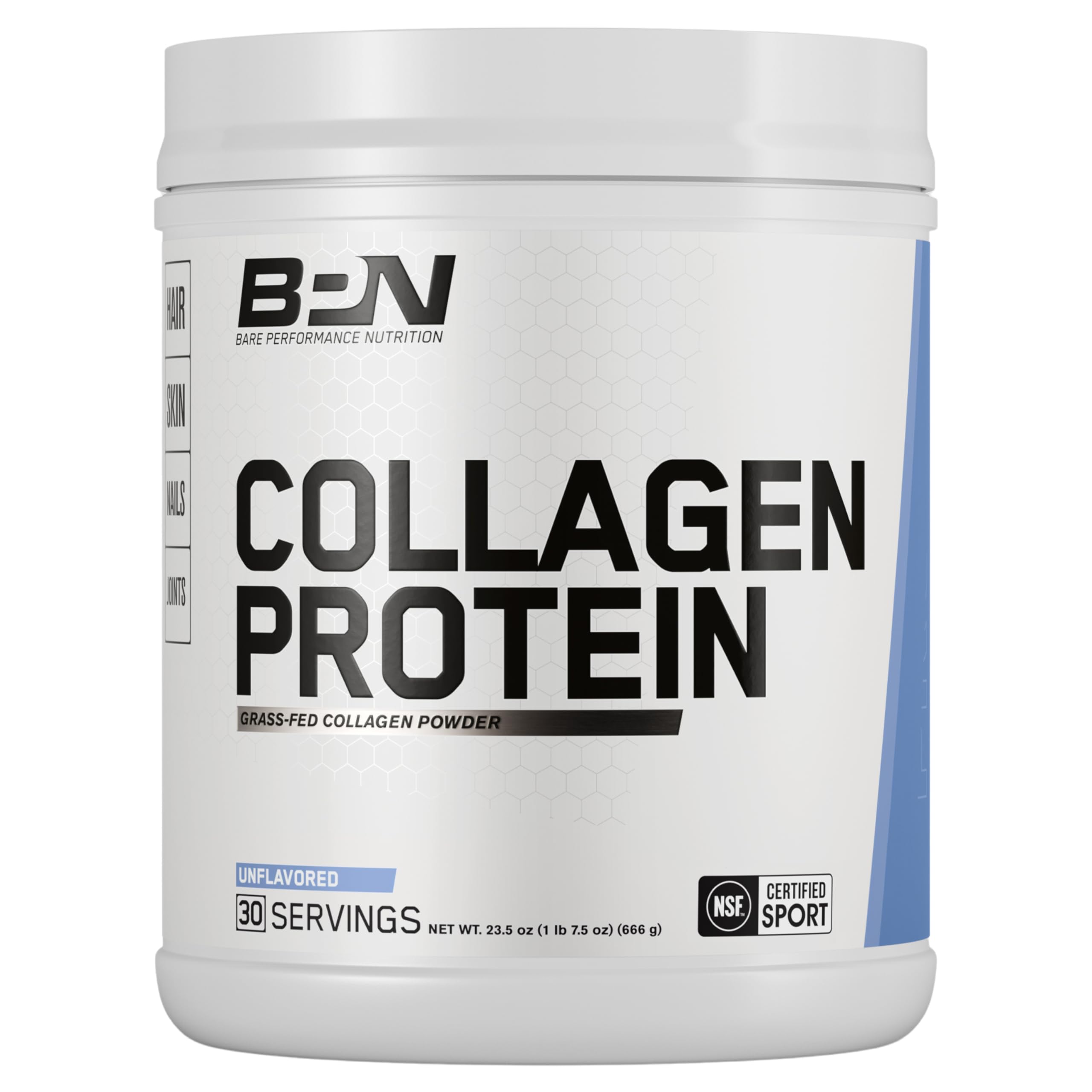 BARE PERFORMANCE NUTRITION envase frontal mostrando etiqueta y 30 servicios
