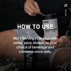 BARE PERFORMANCE NUTRITION cuchara con 5 g Creapure, medida precisa por porción