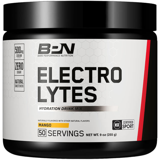 BARE PERFORMANCE NUTRITION envase frontal mostrando etiqueta y beneficios