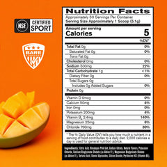 BARE PERFORMANCE NUTRITION polvo textura cercana destaca disolución rápida