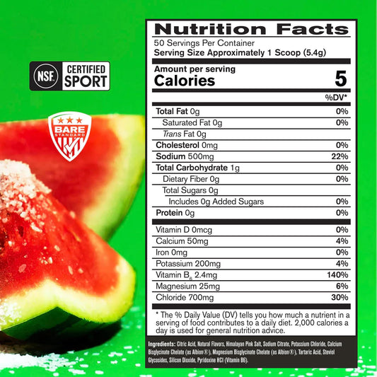 BARE PERFORMANCE NUTRITION polvo detalle textura muestra mezcla sin azúcar