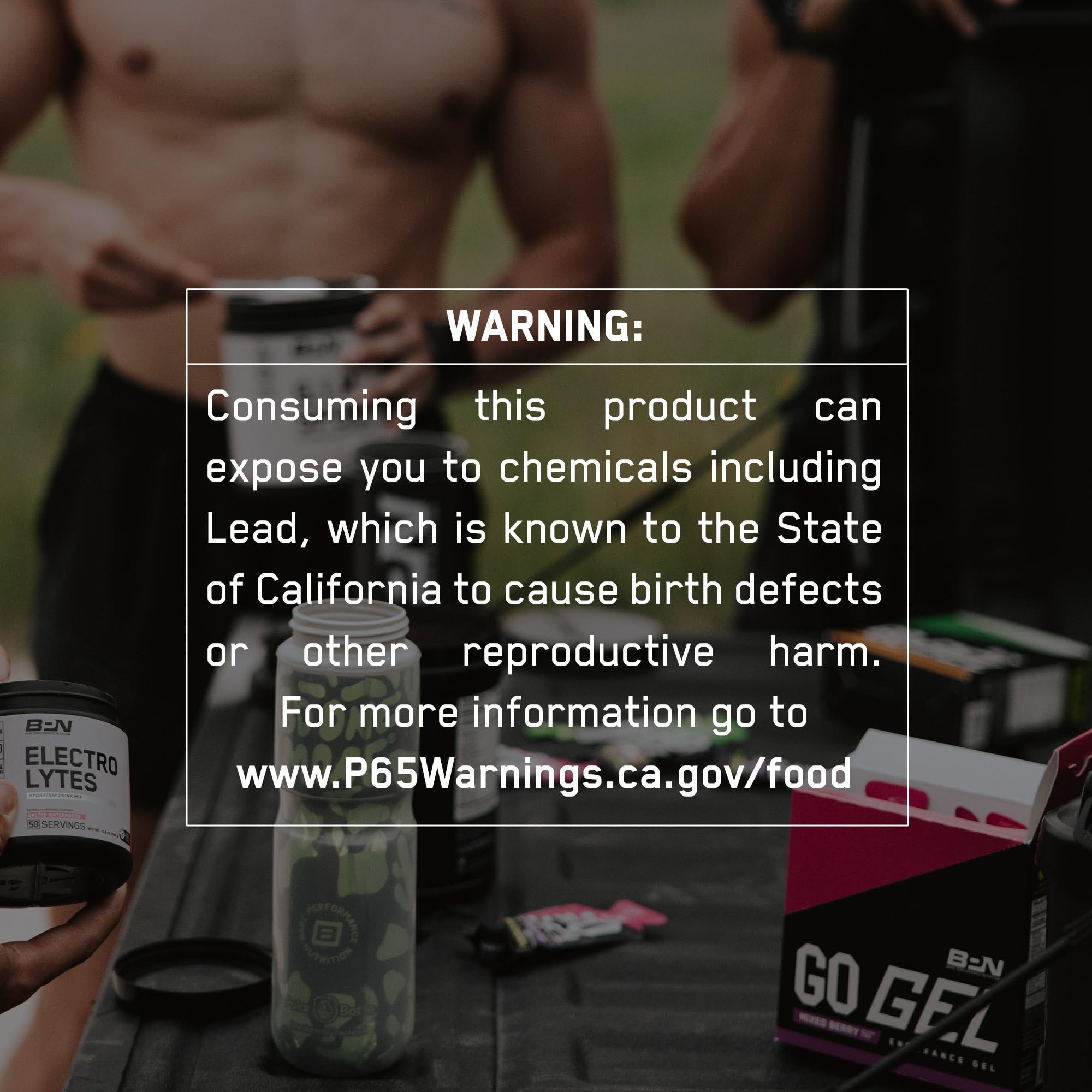 BARE PERFORMANCE NUTRITION etiqueta con sello NSF Certified for Sport destacando seguridad