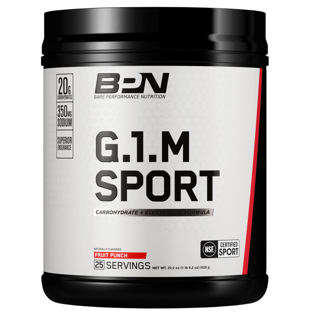 BARE PERFORMANCE NUTRITION envase frontal Fruit Punch con información visible y confianza