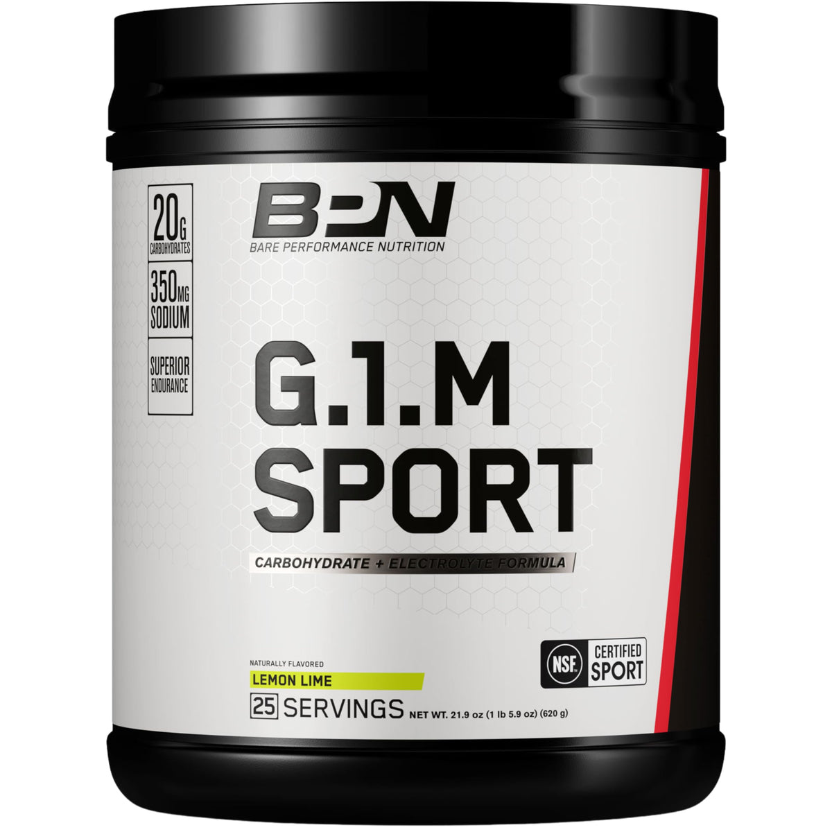 BARE PERFORMANCE NUTRITION envase frontal que muestra el producto y beneficio de energía