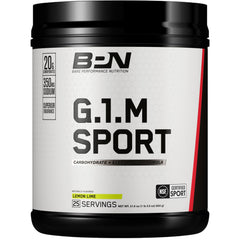 BARE PERFORMANCE NUTRITION envase frontal que muestra el producto y beneficio de energía