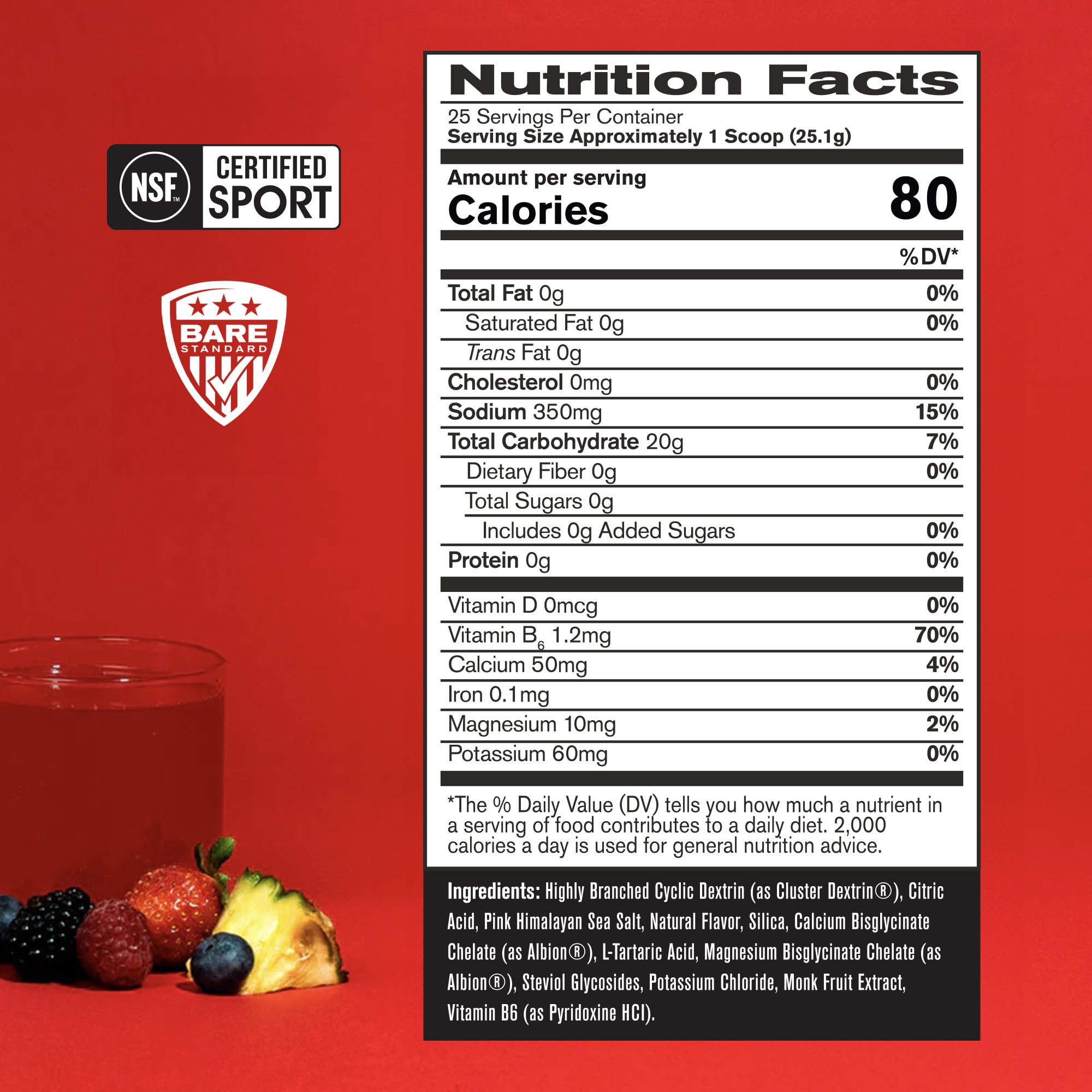 BARE PERFORMANCE NUTRITION polvo textura cercana mostrando solubilidad y rápida mezcla