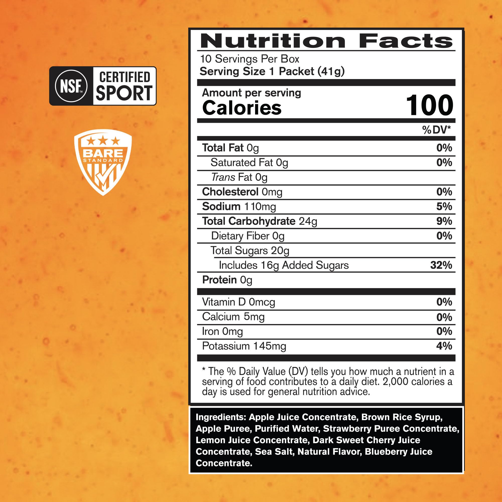 BARE PERFORMANCE NUTRITION textura del gel vista cercana rápida absorción