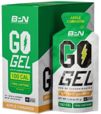 BPN Go Gel frente del empaque mostrando etiqueta y sabor manzana canela beneficioso para energía