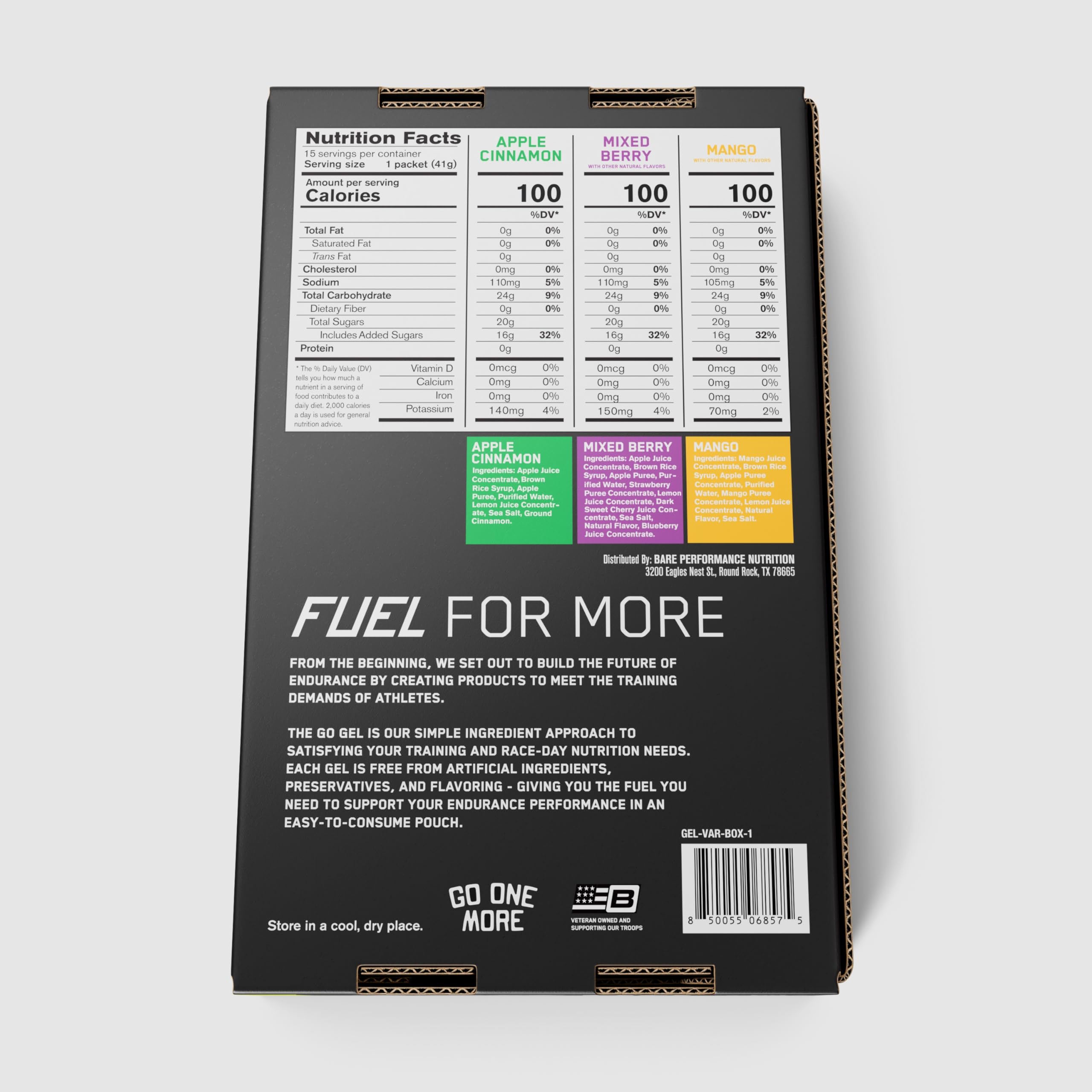 BARE PERFORMANCE NUTRITION lifestyle con atleta en entrenamiento usando gel para mantener rendimiento