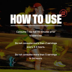 Paquete de 10 sobres BPN Go Gel Endurance ideal para planificación de entrenamientos prolongados